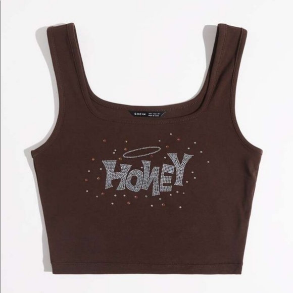 shein brown honey shirt